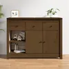 Image de vidaXL Buffet Marron miel 100x35x74 cm Bois massif de pin814557