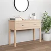 Image de vidaXL Table Console Table de Couloir Table d'Entrée Table d'Appoint Salon Salle de Séjour Maison Intérieur 100x35x75 cm Bois Massif de Pin