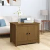 Image de vidaXL Table basse Marron miel 71x49x55 cm Bois massif de pin820929