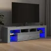 Image de Meuble TV avec lumières LED Sonoma gris 140x36,5x40 cm