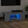 Image de Meuble TV avec lumières LED Sonoma gris 90x39x30 cm