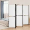 Image de vidaXL Kamerscherm met 5 panelen 250x180 cm stof wit350218
