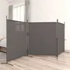 Image de Cloison de séparation 3 panneaux Anthracite 525x180 cm Tissu