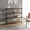 Image de vidaXL Boekenkast 100x33x100 cm bewerkt hout en staal gerookt eiken819359