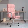 Image de vidaXL Fauteuil inclinable de bureau Rose Similicuir349633