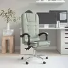 Image de Fauteuil de massage inclinable de bureau Gris clair Velours