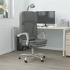 Image de vidaXL Kantoorstoel massage verstelbaar stof donkergrijs349686