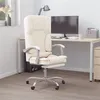 Image de vidaXL Kantoorstoel massage verstelbaar kunstleer cràmekleurig349690