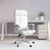 Image de Fauteuil de massage inclinable de bureau Blanc Similicuir