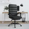 Image de vidaXL Kantoorstoel massage verstelbaar kunstleer zwart349727