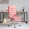Image de vidaXL Fauteuil de massage inclinable de bureau Rose Similicuir349731