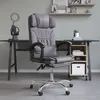 Image de vidaXL Fauteuil de massage inclinable de bureau Gris Similicuir349745