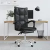Image de Fauteuil inclinable de bureau Noir Similicuir