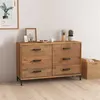 Image de Buffet Marron 110x35x70 cm Bois de pin massif