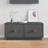Image de vidaXL Meuble TV Gris 80x34x35 cm Bois de pin massif818242