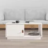 Image de vidaXL Table basse Blanc 80x50x35,5 cm Bois massif de pin818261