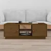 Image de Table basse Marron miel 100x50x35 cm Bois massif de pin