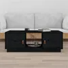 Image de vidaXL Table basse Noir 100x50x35 cm Bois massif de pin818269