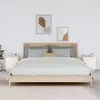 Image de Tables de chevet 2 pcs Blanc 40x34x45 cm Bois de pin massif