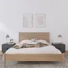 Image de vidaXL Tables de chevet 2 pcs Gris 40x34x35 cm Bois de pin massif818290
