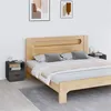 Image de vidaXL Tables de chevet 2 pcs Gris 40x34x45 cm Bois de pin massif818300