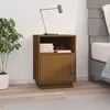 Image de Table de chevet Marron miel 40x34x55 cm Bois de pin massif
