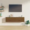 Image de vidaXL Wandkasten 2 st 60x30x30 cm massief grenenhout honingbruin818372