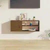 Image de vidaXL Wandkast 80x30x30 cm massief grenenhout honingbruin818391