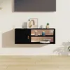 Image de vidaXL Wandkast 80x30x30 cm massief grenenhout zwart818393