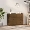Image de vidaXL Buffet Marron miel 100x40x75 cm Bois massif de pin820145