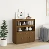 Image de vidaXL Buffet haut Marron miel 100x40x108,5 cm Bois massif de pin820165