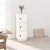 Image de vidaXL Buffet haut Blanc 34x40x108,5 cm Bois massif de pin820168