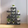 Image de vidaXL Support à plantes Gris 85x25x109,5 cm Bois massif de pin 822089