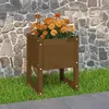 Image de 822113 vidaXL Jardinière Marron miel 40x40x52,5 cm Bois massif de pin