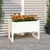 Image de vidaXL Jardinière Blanc 78x40x52 cm Bois massif de pin