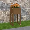 Image de 822128 vidaXL Jardinière Marron miel 40x40x81 cm Bois massif de pin