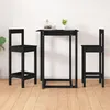Image de Lot de 2 chaise de bar vidaxl en bois non pliable H. 112 cm interieur