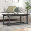 Image de vidaXL Table basse Gris 110x55x45 cm Bois massif de pin822169