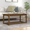 Image de vidaXL Table basse Marron miel 110x55x45 cm Bois massif de pin822170
