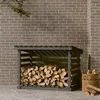 Image de Support pour bois de chauffage Gris 108x73x79 cm Bois de pin