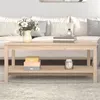 Image de Table basse 110x55x45 cm Bois massif de pin