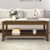 Image de vidaXL Table basse Marron miel 110x55x45 cm Bois massif de pin822275