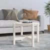 Image de Table basse Blanc Ø 62,5x45 cm Bois massif de pin