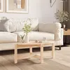 Image de vidaXL Table basse 87x48x35 cm Bois massif de pin822322