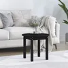 Image de vidaXL Table basse Noir Ø 45x40 cm Bois massif de pin822336