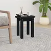 Image de vidaXL Table basse Noir Ø 35x35 cm Bois massif de pin822341