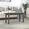 Image de vidaXL Table basse Gris 110x55x45 cm Bois massif de pin822344