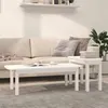 Image de vidaXL Ensemble de tables basses 2 pcs Blanc Bois massif de pin822363