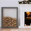 Image de Support pour bois de chauffage Gris 80x25x100 cm Bois de pin