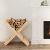 Image de Porte bûches 47x39,5x48 cm Bois massif de pin